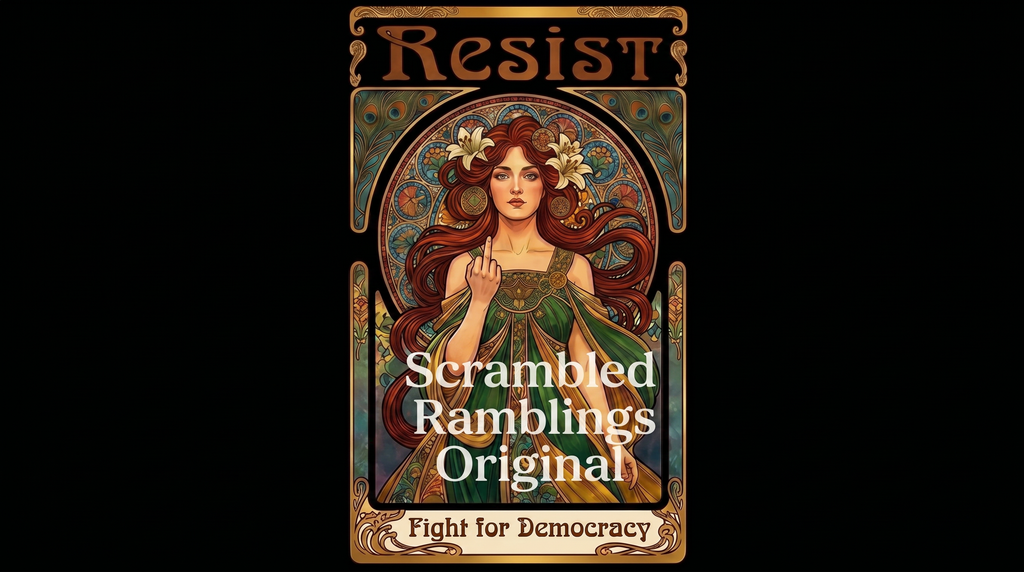 Mucha Style Art Nouveau Protest/Feminist Resist Designer Original Unisex Sweatshirt