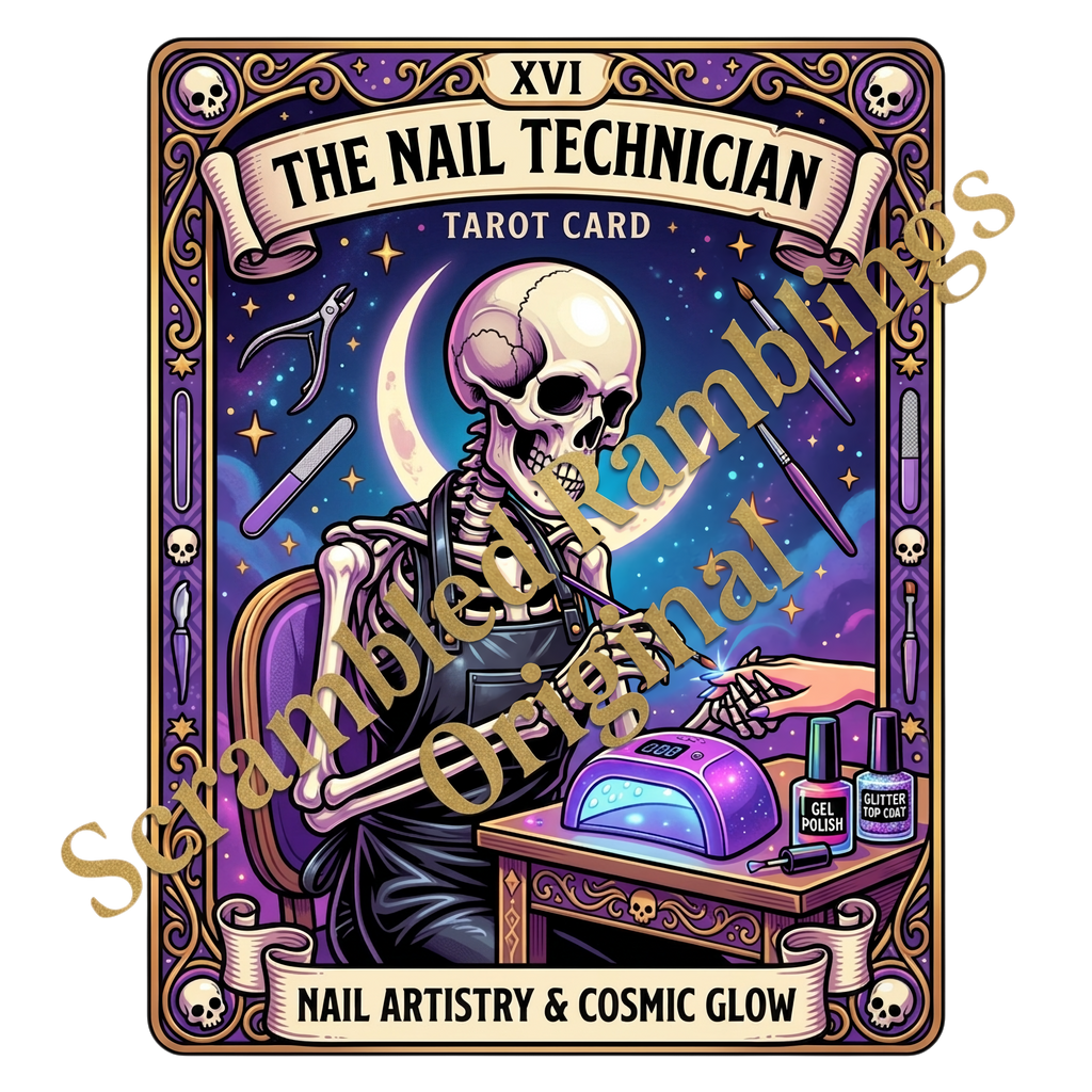 Tarot Nail Artist Technician Tech Scented soy candle