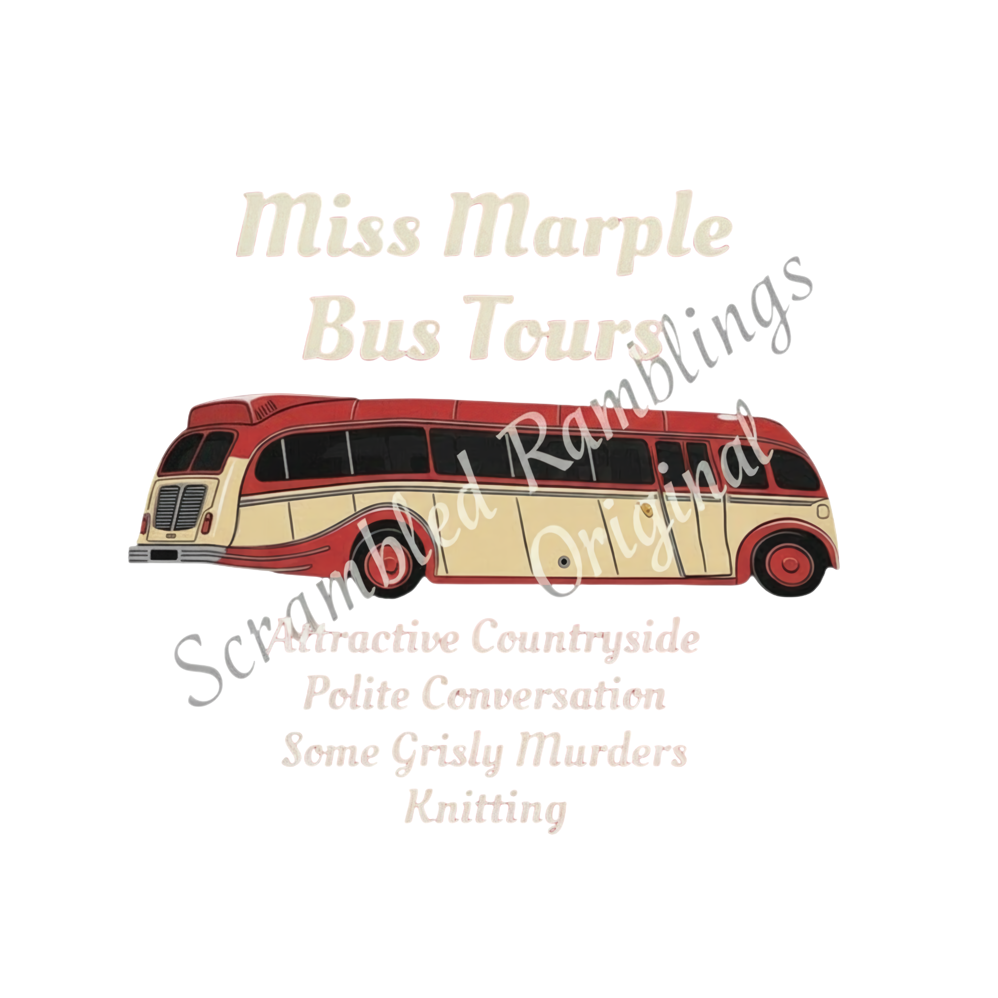 Miss Marple Bus Tours Agatha Christie Unisex Hoodie